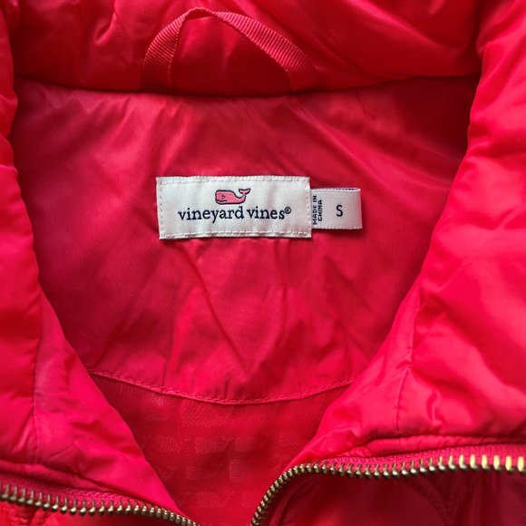 Vineyard Vines Ladies Pink Puffer Vest Size Small - Picture 6 of 7